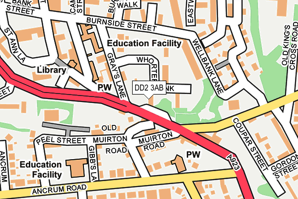 DD2 3AB map - OS OpenMap – Local (Ordnance Survey) DD2 3AB map - OS OpenMap – Local (Ordnance Survey)