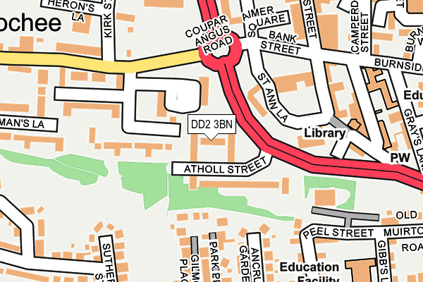 DD2 3BN map - OS OpenMap – Local (Ordnance Survey) DD2 3BN map - OS OpenMap – Local (Ordnance Survey)