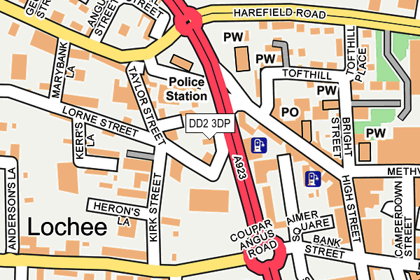 DD2 3DP map - OS OpenMap – Local (Ordnance Survey) DD2 3DP map - OS OpenMap – Local (Ordnance Survey)
