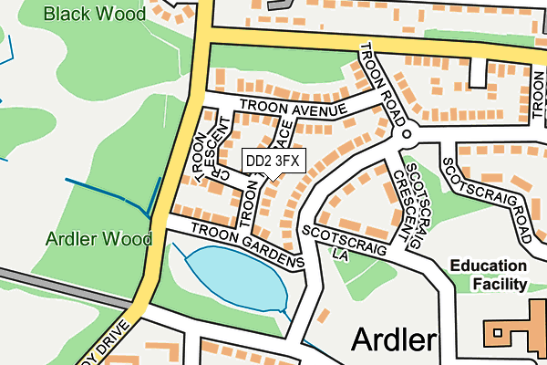 DD2 3FX map - OS OpenMap – Local (Ordnance Survey) DD2 3FX map - OS OpenMap – Local (Ordnance Survey)