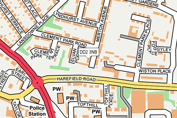 DD2 3NB map - OS OpenMap – Local (Ordnance Survey)