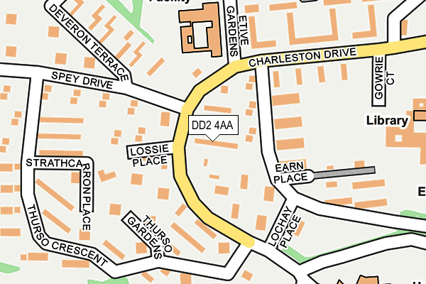 DD2 4AA map - OS OpenMap – Local (Ordnance Survey) DD2 4AA map - OS OpenMap – Local (Ordnance Survey)
