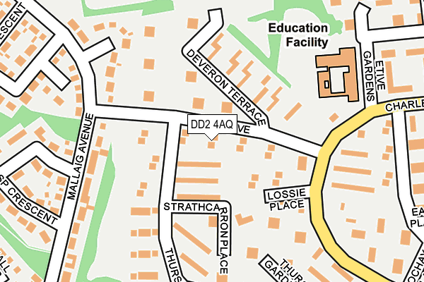 DD2 4AQ map - OS OpenMap – Local (Ordnance Survey) DD2 4AQ map - OS OpenMap – Local (Ordnance Survey)