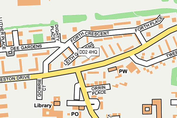 DD2 4HQ map - OS OpenMap – Local (Ordnance Survey) DD2 4HQ map - OS OpenMap – Local (Ordnance Survey)