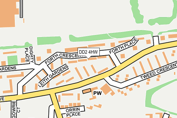 DD2 4HW map - OS OpenMap – Local (Ordnance Survey) DD2 4HW map - OS OpenMap – Local (Ordnance Survey)