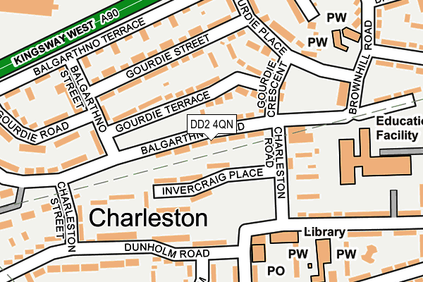 DD2 4QN map - OS OpenMap – Local (Ordnance Survey) DD2 4QN map - OS OpenMap – Local (Ordnance Survey)