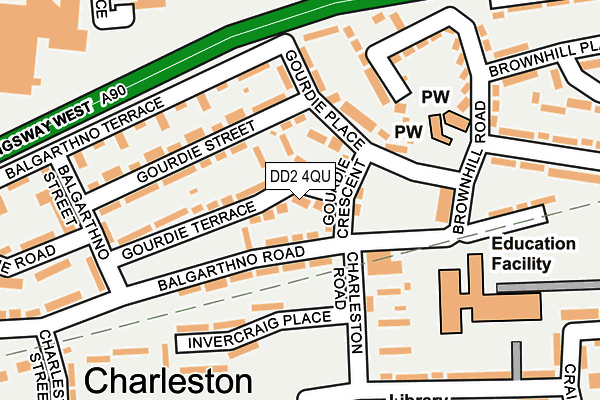 DD2 4QU map - OS OpenMap – Local (Ordnance Survey) DD2 4QU map - OS OpenMap – Local (Ordnance Survey)