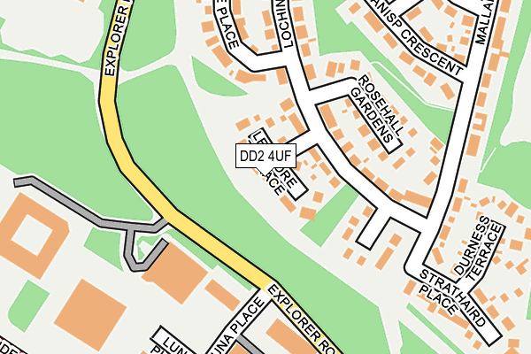 DD2 4UF map - OS OpenMap – Local (Ordnance Survey) DD2 4UF map - OS OpenMap – Local (Ordnance Survey)