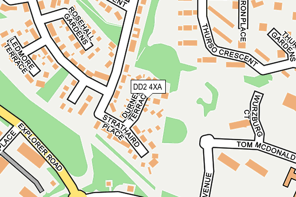DD2 4XA map - OS OpenMap – Local (Ordnance Survey) DD2 4XA map - OS OpenMap – Local (Ordnance Survey)