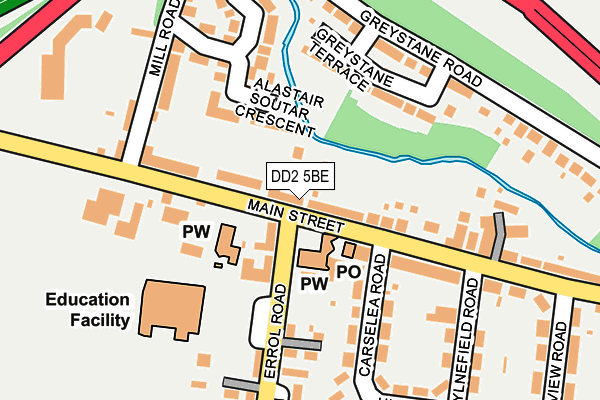 DD2 5BE map - OS OpenMap – Local (Ordnance Survey) DD2 5BE map - OS OpenMap – Local (Ordnance Survey)