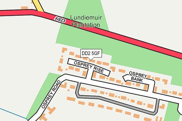 DD2 5GF map - OS OpenMap – Local (Ordnance Survey) DD2 5GF map - OS OpenMap – Local (Ordnance Survey)