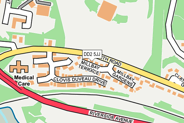 DD2 5JJ map - OS OpenMap – Local (Ordnance Survey) DD2 5JJ map - OS OpenMap – Local (Ordnance Survey)