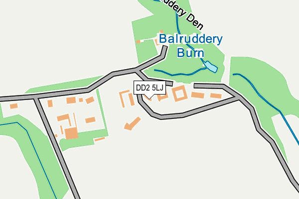 DD2 5LJ map - OS OpenMap – Local (Ordnance Survey) DD2 5LJ map - OS OpenMap – Local (Ordnance Survey)
