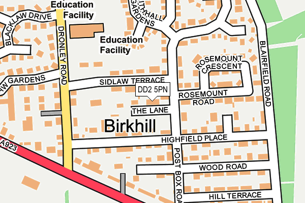 DD2 5PN map - OS OpenMap – Local (Ordnance Survey) DD2 5PN map - OS OpenMap – Local (Ordnance Survey)