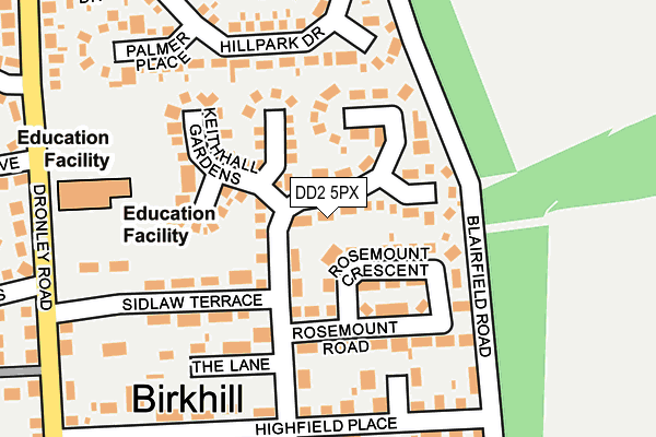 DD2 5PX map - OS OpenMap – Local (Ordnance Survey) DD2 5PX map - OS OpenMap – Local (Ordnance Survey)