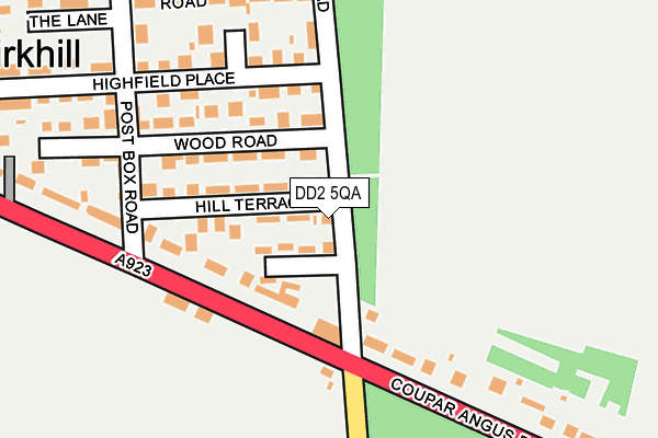 DD2 5QA map - OS OpenMap – Local (Ordnance Survey) DD2 5QA map - OS OpenMap – Local (Ordnance Survey)
