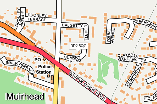 DD2 5QG map - OS OpenMap – Local (Ordnance Survey) DD2 5QG map - OS OpenMap – Local (Ordnance Survey)