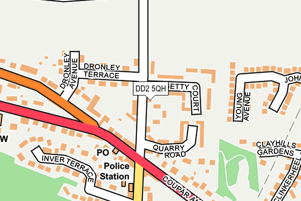 DD2 5QH map - OS OpenMap – Local (Ordnance Survey) DD2 5QH map - OS OpenMap – Local (Ordnance Survey)