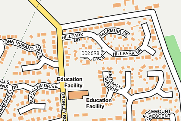 DD2 5RB map - OS OpenMap – Local (Ordnance Survey) DD2 5RB map - OS OpenMap – Local (Ordnance Survey)
