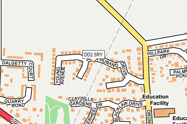 DD2 5RY map - OS OpenMap – Local (Ordnance Survey) DD2 5RY map - OS OpenMap – Local (Ordnance Survey)
