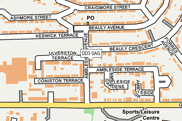 DD3 0AG map - OS OpenMap – Local (Ordnance Survey) DD3 0AG map - OS OpenMap – Local (Ordnance Survey)