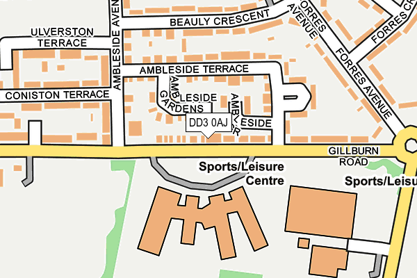 DD3 0AJ map - OS OpenMap – Local (Ordnance Survey) DD3 0AJ map - OS OpenMap – Local (Ordnance Survey)