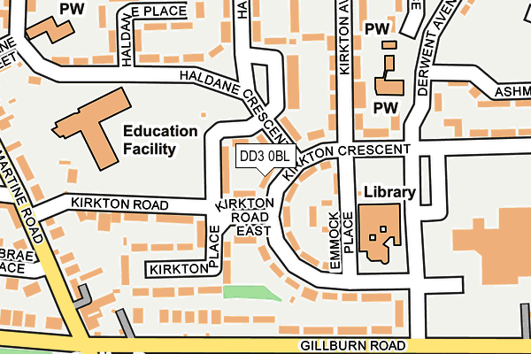 DD3 0BL map - OS OpenMap – Local (Ordnance Survey) DD3 0BL map - OS OpenMap – Local (Ordnance Survey)
