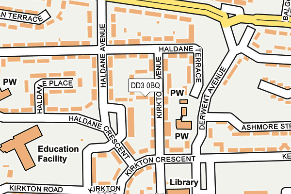 DD3 0BQ map - OS OpenMap – Local (Ordnance Survey) DD3 0BQ map - OS OpenMap – Local (Ordnance Survey)