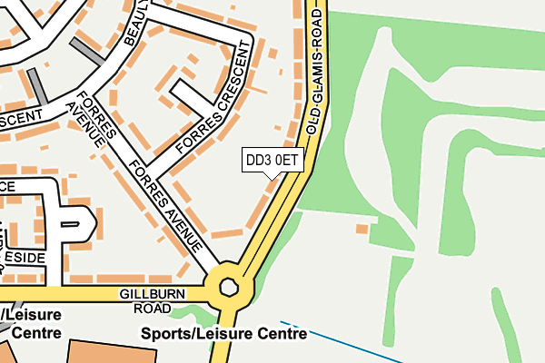 DD3 0ET map - OS OpenMap – Local (Ordnance Survey)
