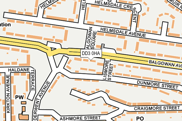 DD3 0HA map - OS OpenMap – Local (Ordnance Survey) DD3 0HA map - OS OpenMap – Local (Ordnance Survey)