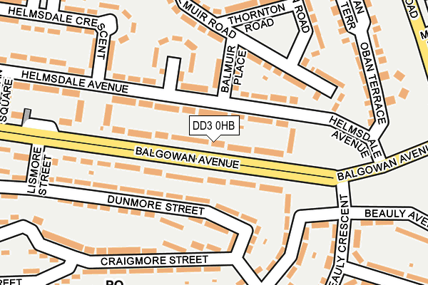 DD3 0HB map - OS OpenMap – Local (Ordnance Survey) DD3 0HB map - OS OpenMap – Local (Ordnance Survey)