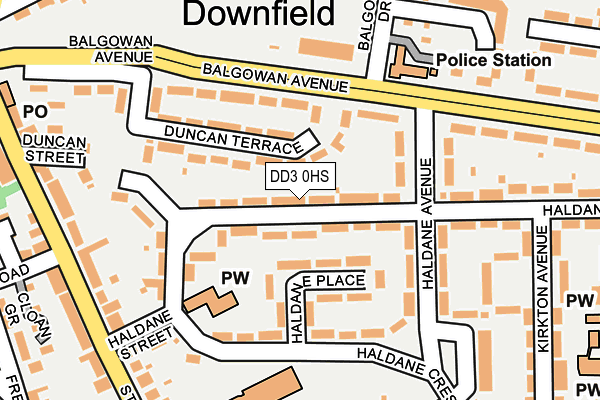 DD3 0HS map - OS OpenMap – Local (Ordnance Survey) DD3 0HS map - OS OpenMap – Local (Ordnance Survey)