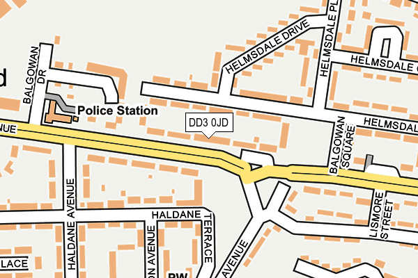 DD3 0JD map - OS OpenMap – Local (Ordnance Survey) DD3 0JD map - OS OpenMap – Local (Ordnance Survey)