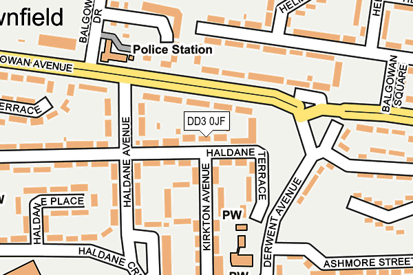 DD3 0JF map - OS OpenMap – Local (Ordnance Survey)