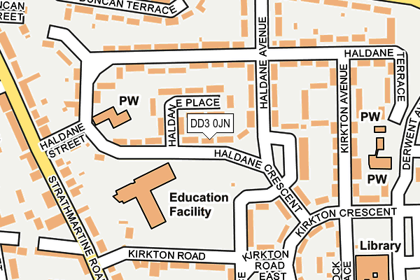DD3 0JN map - OS OpenMap – Local (Ordnance Survey) DD3 0JN map - OS OpenMap – Local (Ordnance Survey)