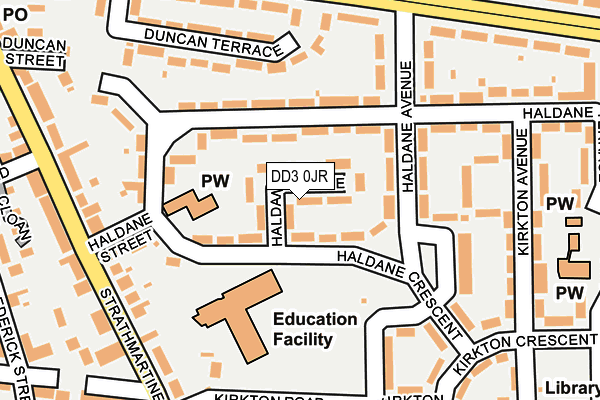 DD3 0JR map - OS OpenMap – Local (Ordnance Survey) DD3 0JR map - OS OpenMap – Local (Ordnance Survey)