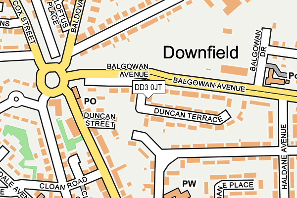 DD3 0JT map - OS OpenMap – Local (Ordnance Survey) DD3 0JT map - OS OpenMap – Local (Ordnance Survey)