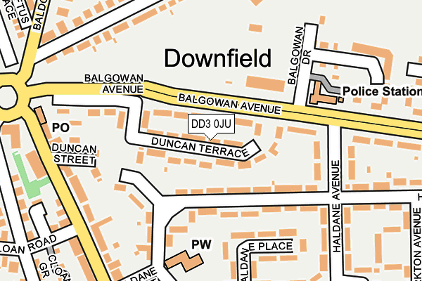 DD3 0JU map - OS OpenMap – Local (Ordnance Survey) DD3 0JU map - OS OpenMap – Local (Ordnance Survey)