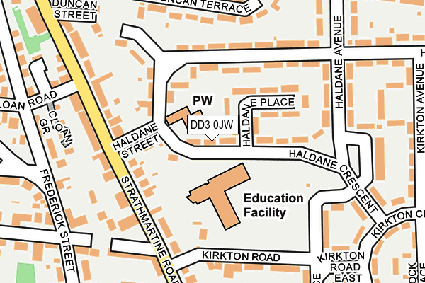 DD3 0JW map - OS OpenMap – Local (Ordnance Survey) DD3 0JW map - OS OpenMap – Local (Ordnance Survey)