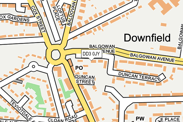 DD3 0JY map - OS OpenMap – Local (Ordnance Survey) DD3 0JY map - OS OpenMap – Local (Ordnance Survey)