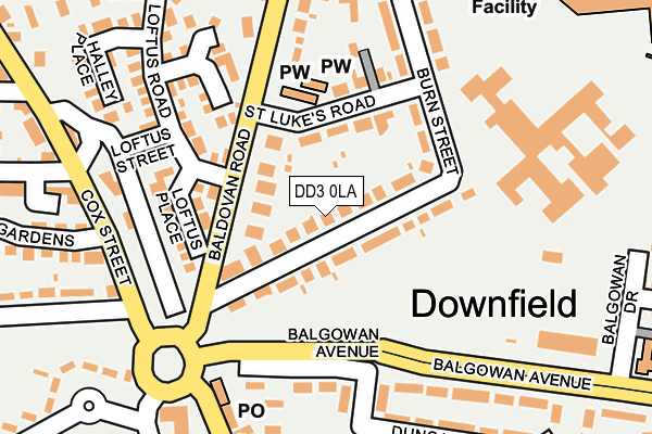 DD3 0LA map - OS OpenMap – Local (Ordnance Survey) DD3 0LA map - OS OpenMap – Local (Ordnance Survey)
