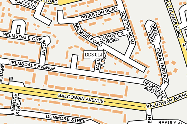DD3 0LJ map - OS OpenMap – Local (Ordnance Survey) DD3 0LJ map - OS OpenMap – Local (Ordnance Survey)
