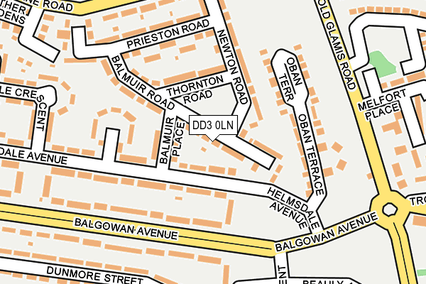 DD3 0LN map - OS OpenMap – Local (Ordnance Survey) DD3 0LN map - OS OpenMap – Local (Ordnance Survey)
