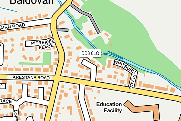 DD3 0LQ map - OS OpenMap – Local (Ordnance Survey) DD3 0LQ map - OS OpenMap – Local (Ordnance Survey)