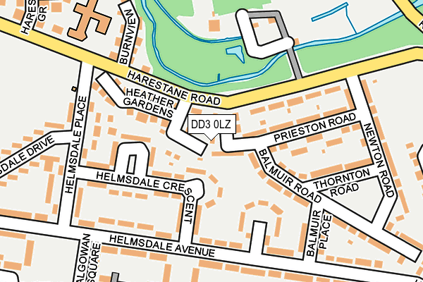 DD3 0LZ map - OS OpenMap – Local (Ordnance Survey) DD3 0LZ map - OS OpenMap – Local (Ordnance Survey)