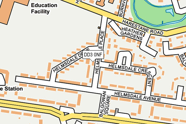 DD3 0NF map - OS OpenMap – Local (Ordnance Survey) DD3 0NF map - OS OpenMap – Local (Ordnance Survey)