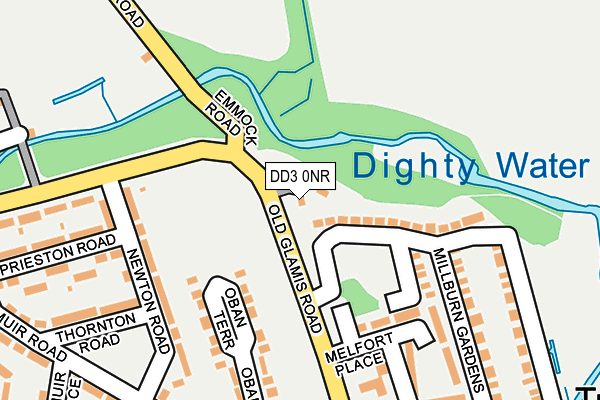 DD3 0NR map - OS OpenMap – Local (Ordnance Survey)