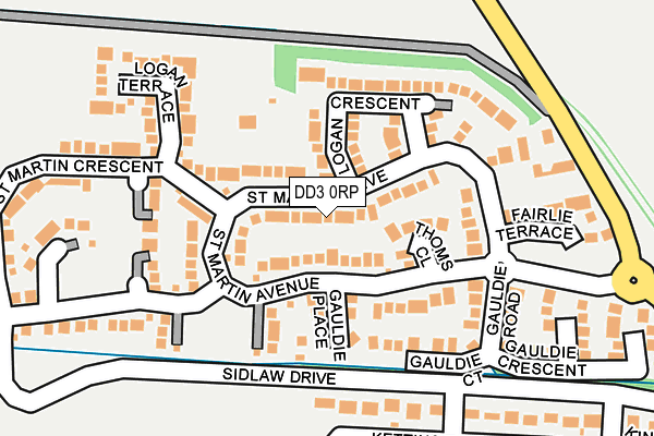 DD3 0RP map - OS OpenMap – Local (Ordnance Survey) DD3 0RP map - OS OpenMap – Local (Ordnance Survey)