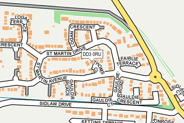 DD3 0RU map - OS OpenMap – Local (Ordnance Survey) DD3 0RU map - OS OpenMap – Local (Ordnance Survey)