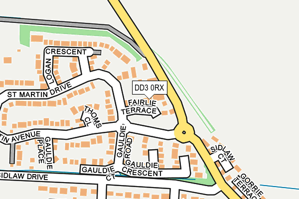 DD3 0RX map - OS OpenMap – Local (Ordnance Survey) DD3 0RX map - OS OpenMap – Local (Ordnance Survey)
